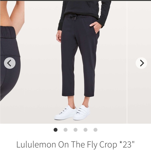 LULULEMON EUC ON THE FLY CROP 23” Size 4 - Picture 7 of 7